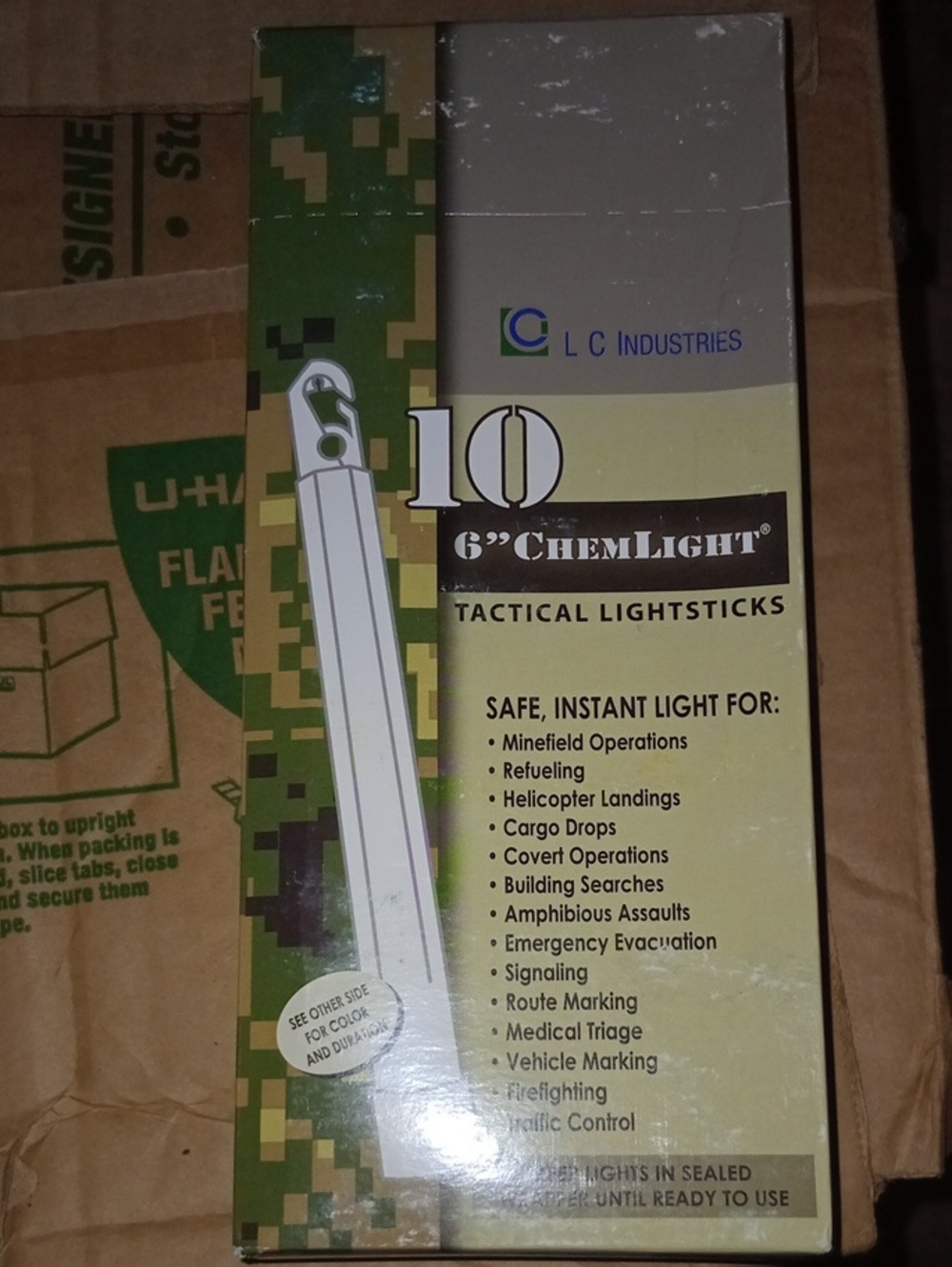 6" ChemLight Tactical Lightsticks - Orange